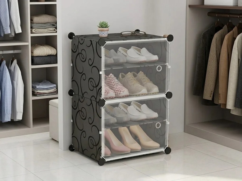 Modulárny botník SHOZIX 23x33 cm, sivý