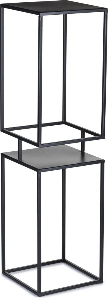 STOJAN NA KVETINÁČ BOX 87X24X24 CM ČIERNA