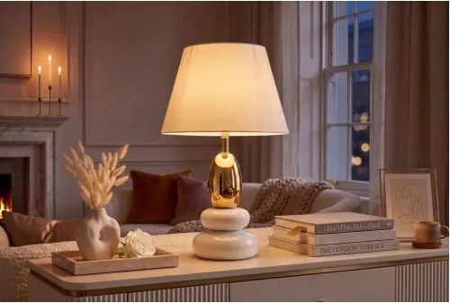 Stolová lampa 70018 Zen White Gold - Komfort-nábytok