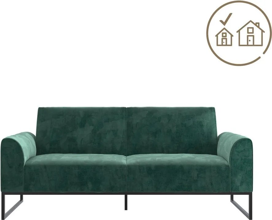 Zelená rozkladacia pohovka 217 cm Adley - CosmoLiving by Cosmopolitan