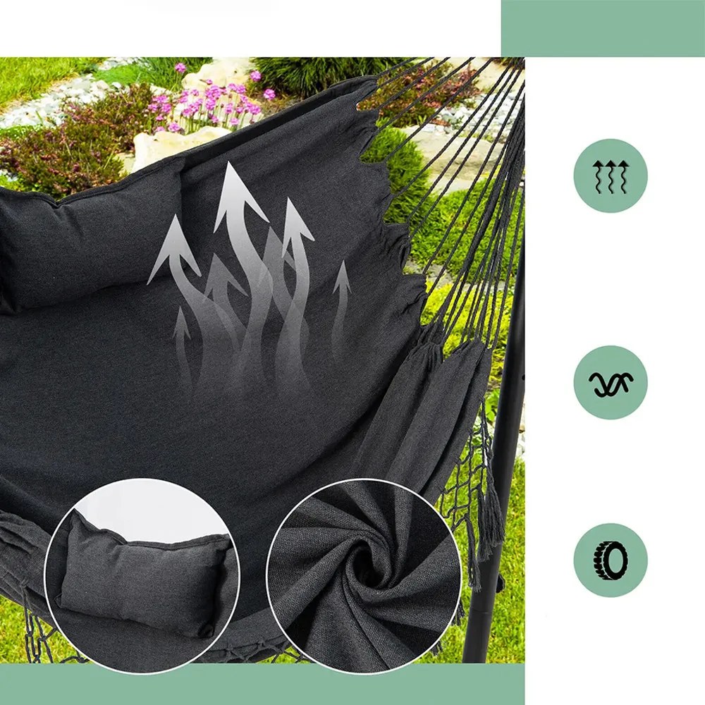 Nastaviteľná výška závesné kreslo s držiakom na telefón