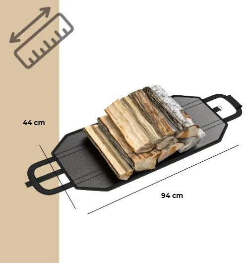 Prístrešok na palivové drevo CORINA, 198x163x70cm, antracitová/zelená Gardebruk