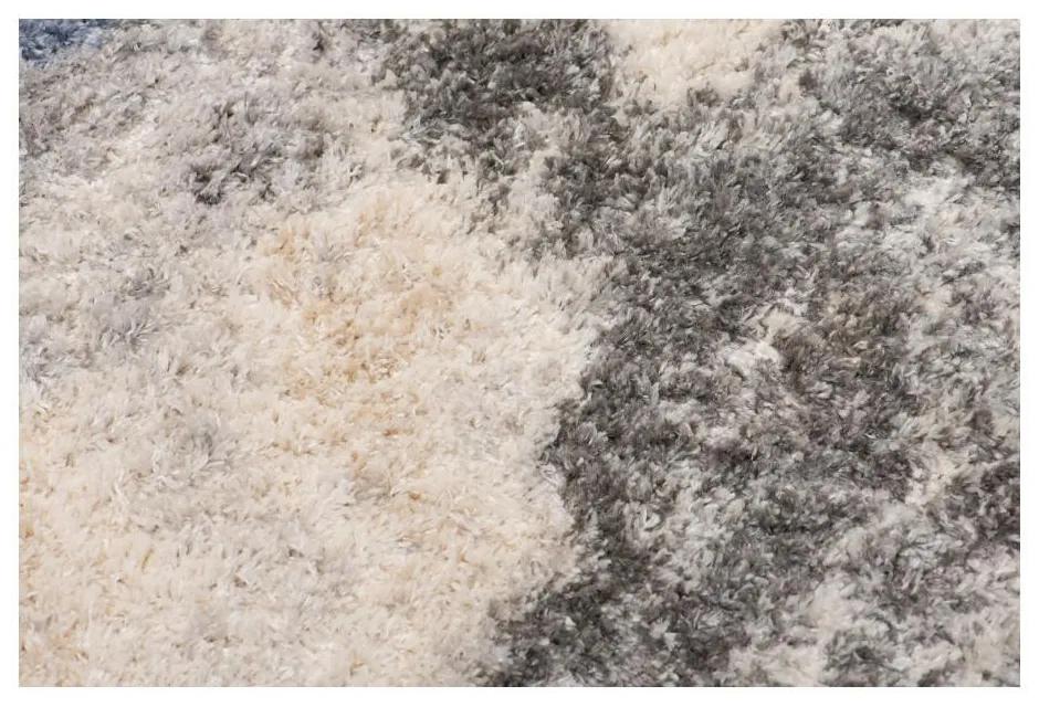 Kusový koberec shaggy Zeheb krémovo sivý 80x150cm