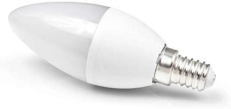 MILIO LED žiarovka C37 - E14 - 7W - 620 lm - studená biela