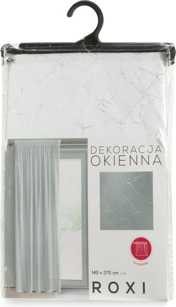 ZÁCLONA NA PÁSKE ROXI 140X270 CM BIELA