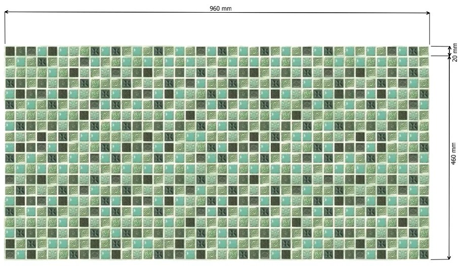 PVC 3D obkladový panel 96 x 48 cm - Mosaic Provence mozaika