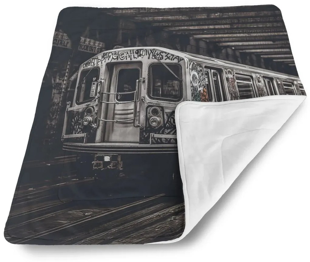 Sablio Deka pre bábätko Mestské metro s graffiti - 80x100 cm