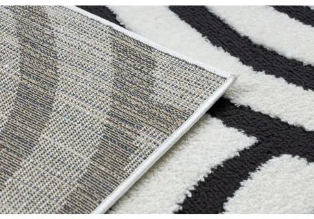 Moderný koberec MODE 8629 mušle krémová / čierna Veľkosť: 180x270 cm
