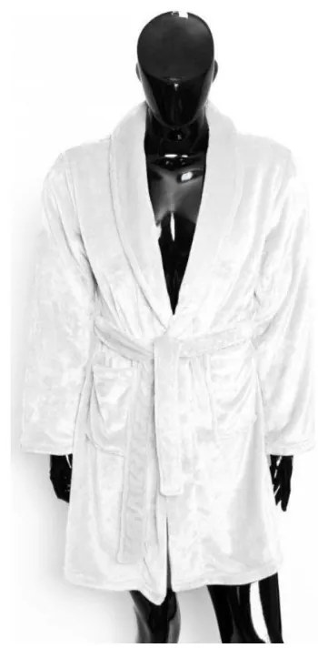 Župan z mikrovlákna biely FARO, 2XL