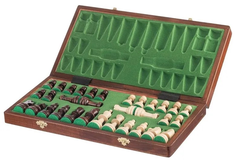 ČistéDrevo Drevené šachy 41 x 41 cm