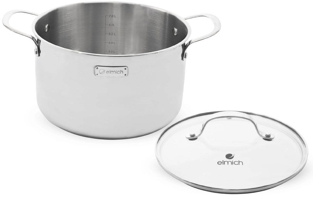 Elmich Trojvrstvový nerezový hrniec na indukciu Trimax 26 cm (8 l)