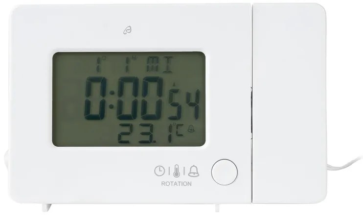 AURIOL® Rádiobudík s projekciou SFPW 360 B1 (biela) (100344113)