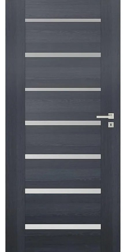 Dvere vnútorné Torino 7*7 60L Dub Antracit 288