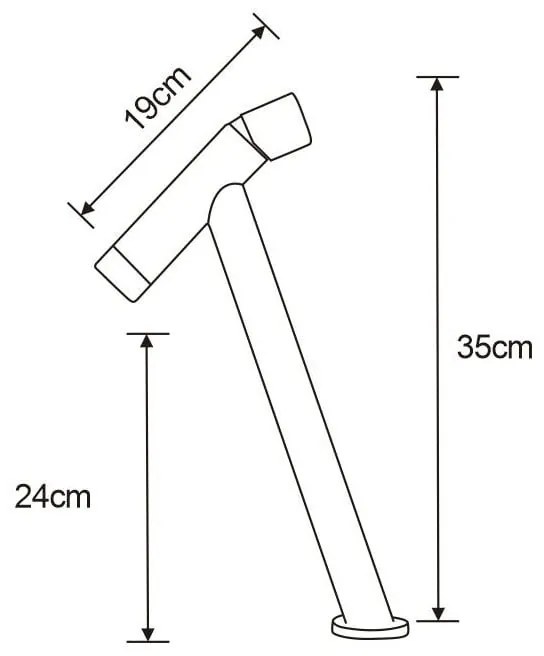 Mexen Astro vysoká umývadlová batéria, čierna, 746910-70