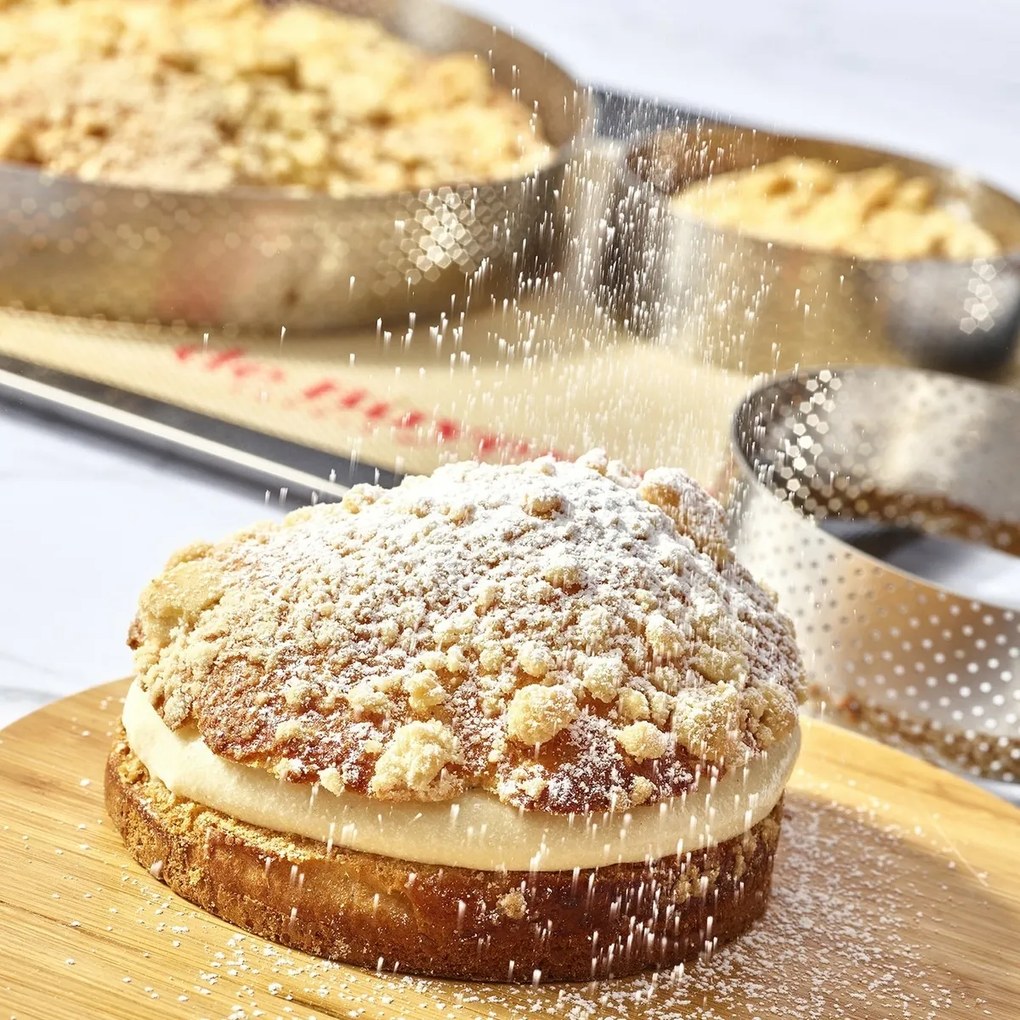 De Buyer 3098.07 Perfor. kruh. rám 18,5 cm, nehrdz. oceľ, 18,5 cm