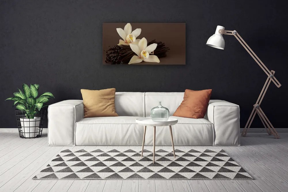Obraz Canvas Kvety vanilky do kuchyne 140x70 cm