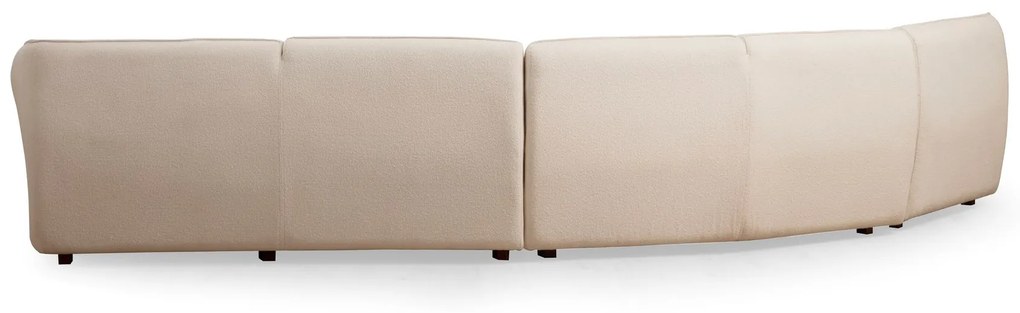 Atypická rohová pohovka Mentis, 360 x 108 cm, krémová
