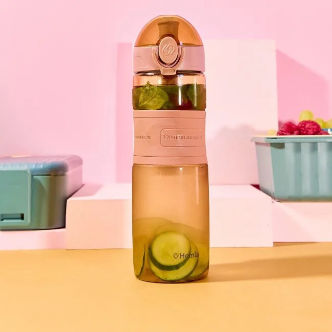 Fľaša POPPIE ružová 896182 600 ml