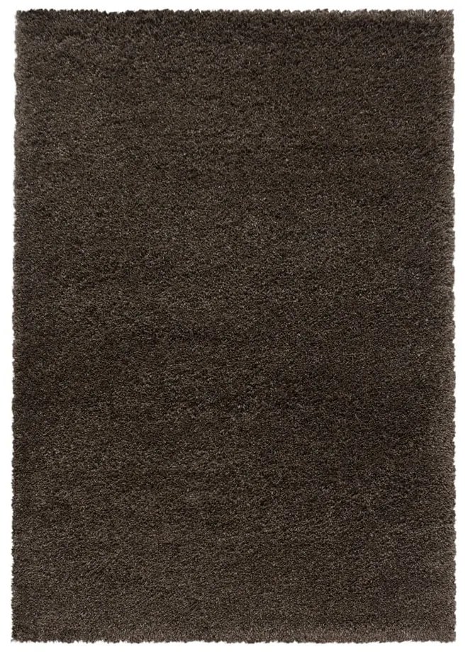 Tmavohnedý koberec 60x110 cm Fluffy – Ayyildiz Carpets