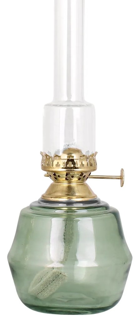 Zelená petrolejová lampa Majken Variant: Stredná