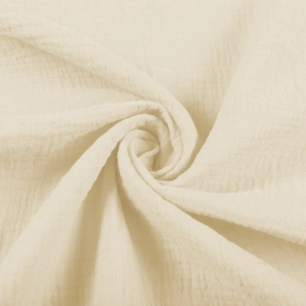 Biante Mušelínová plienka/dečka Nature MSN-083 Krémová - ZVÝHODNENÁ SADA 3 KS 100x100 cm - Sada 3 ks