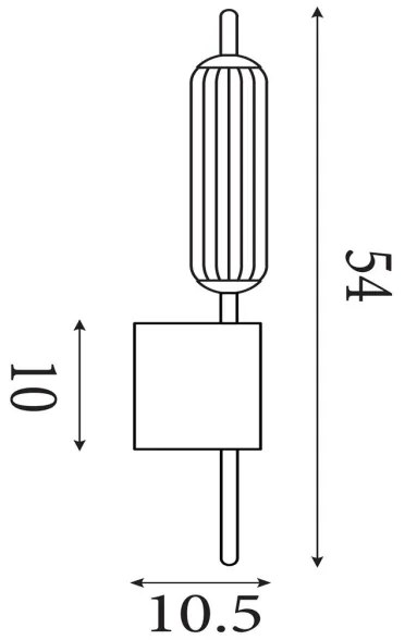 Searchlight 76210CL - stmievateľné LED nástenné svietidlo CATTAIL LED/6W/230V