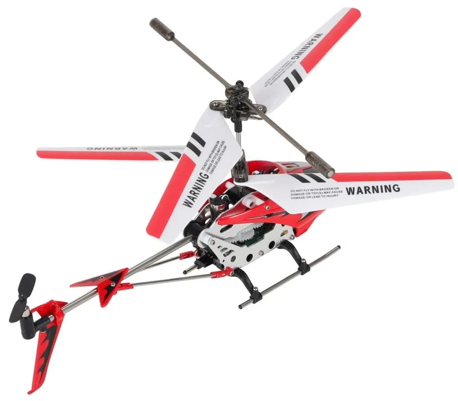 KIK RC vrtuľník Syma S107G Metal Series - hliníkový rám, gyroskop, červený, diaľkovo ovládaný
