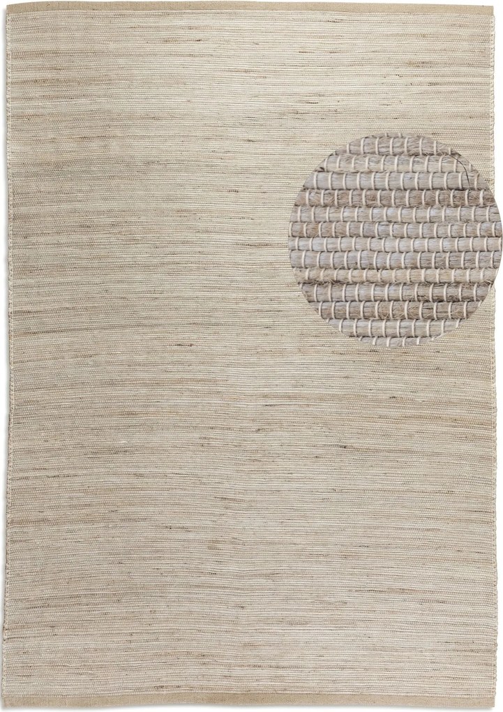 Kusový koberec Handloom 105962 Dhaka Grey Brown, 60x90, béžová, chodba / predsieň, Hanse Home