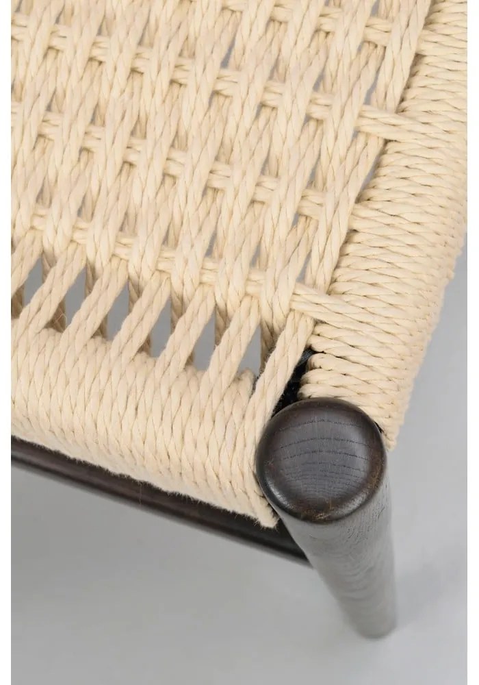 Jedálenská stolička v tmavohnedo-prírodnej farbe v súprave 2 ks Harlan – Rowico