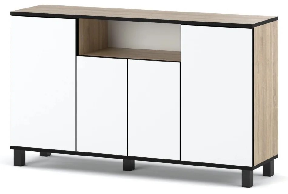 Stiv-Meble Komoda Loft 140 cm - bílá matná