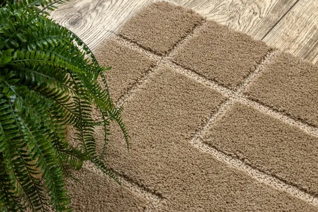 Kúpeľňový koberček SUPREME LINES línie, béžový