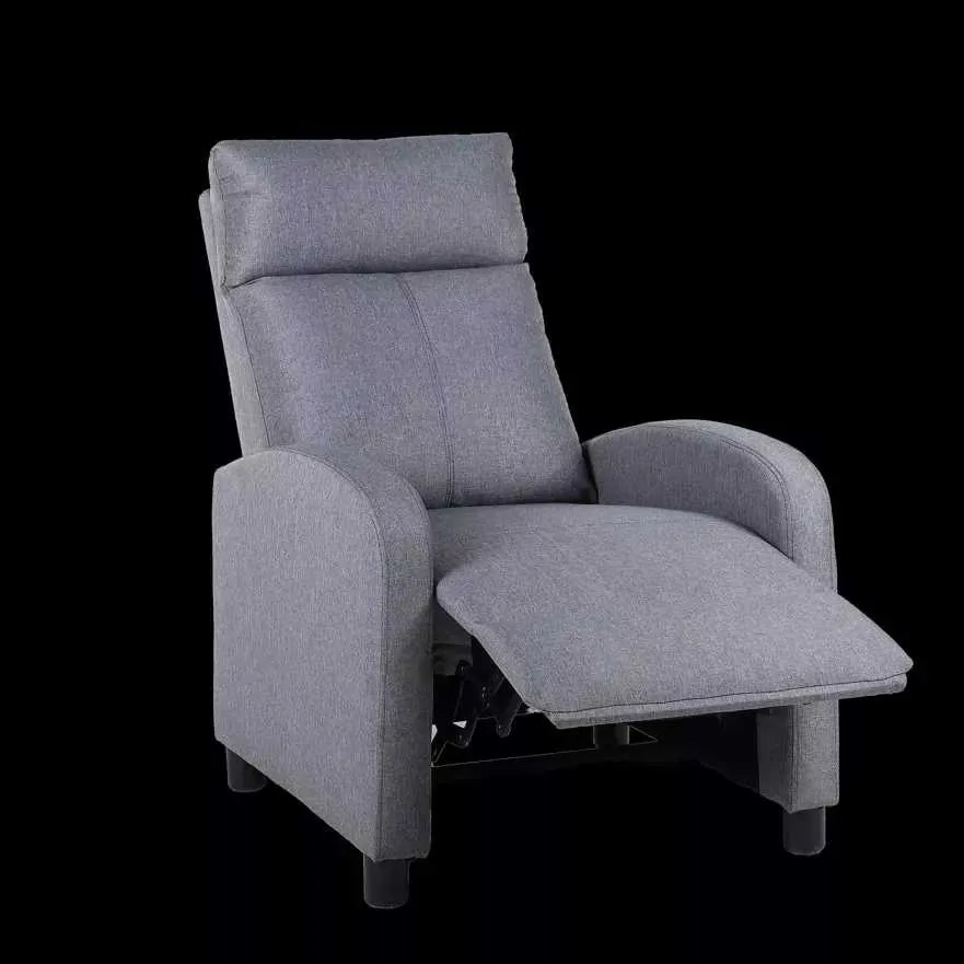 LuxuryForm DESIGN Televízne kreslo RUFO s polohovaním - šedé