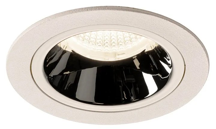 Stropné svietidlo SLV NUMINOS® DL M vnitřní LED zápustné stropné svietidlo biela/chrom 4000 K 40° včetně listových pružin 1003906