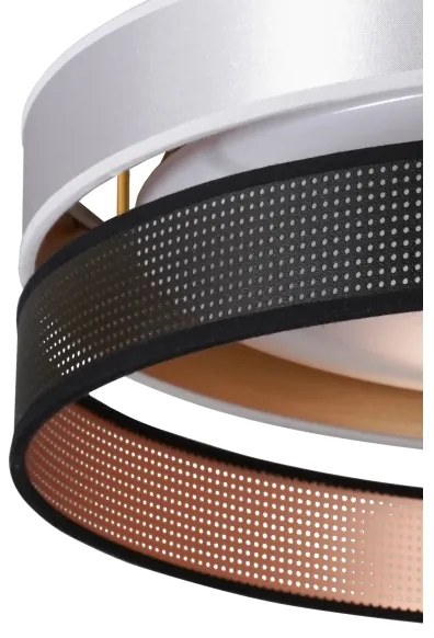 Duolla-LED Stropné svietidlo ROLLER DUO SH. LED/24W/230V pr. 45 cm strieborná/čierna