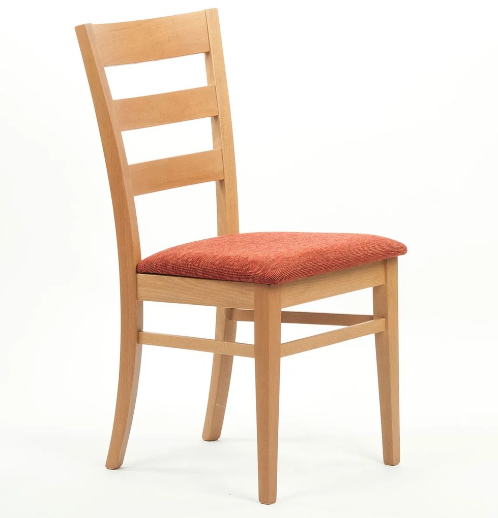 Stima Stolička VIOLA s čalúneným sedákom Vyberte odtieň ->: Tmavo hnedá, Vyberte látku ->: GENEZA soft 57