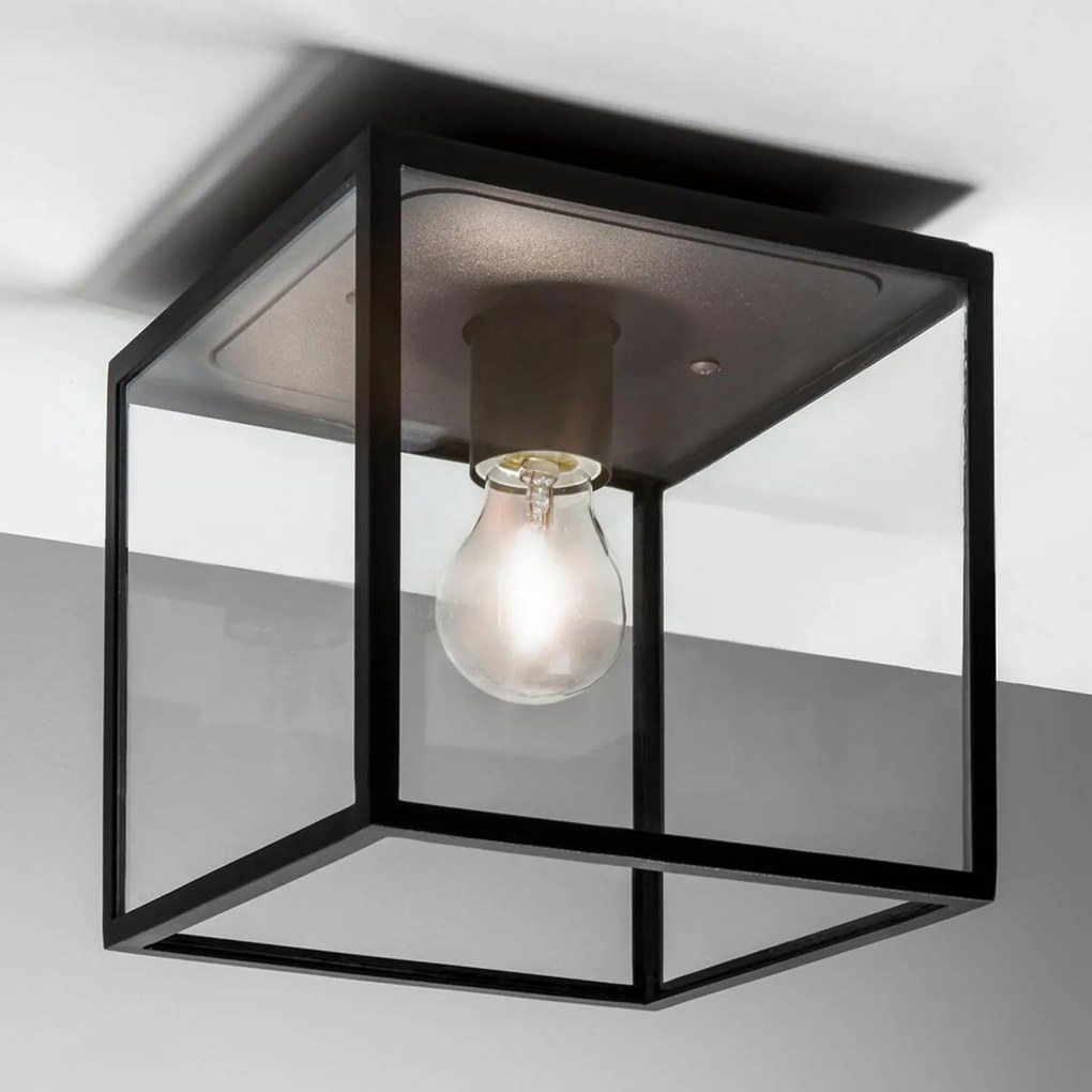 Astro Box stropné svietidlo s čiernym rámom