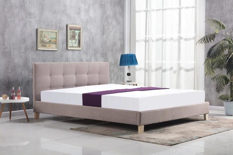 Čalúnená posteľ Oxymat 160x200cm, béžová
