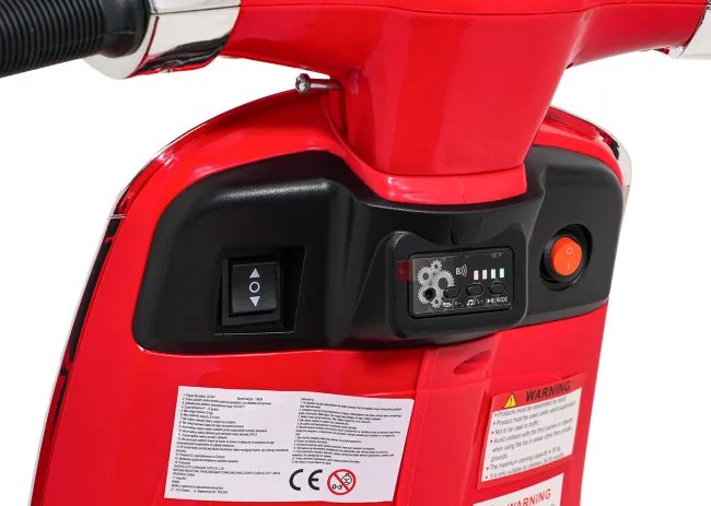 Elektrický skúter Vespa ROMA červený