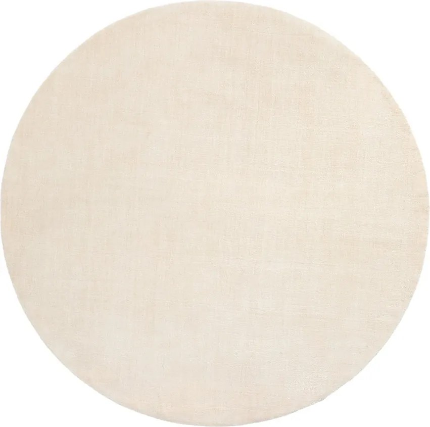 Krémový okrúhly koberec ø 200 cm Empuries – Kave Home
