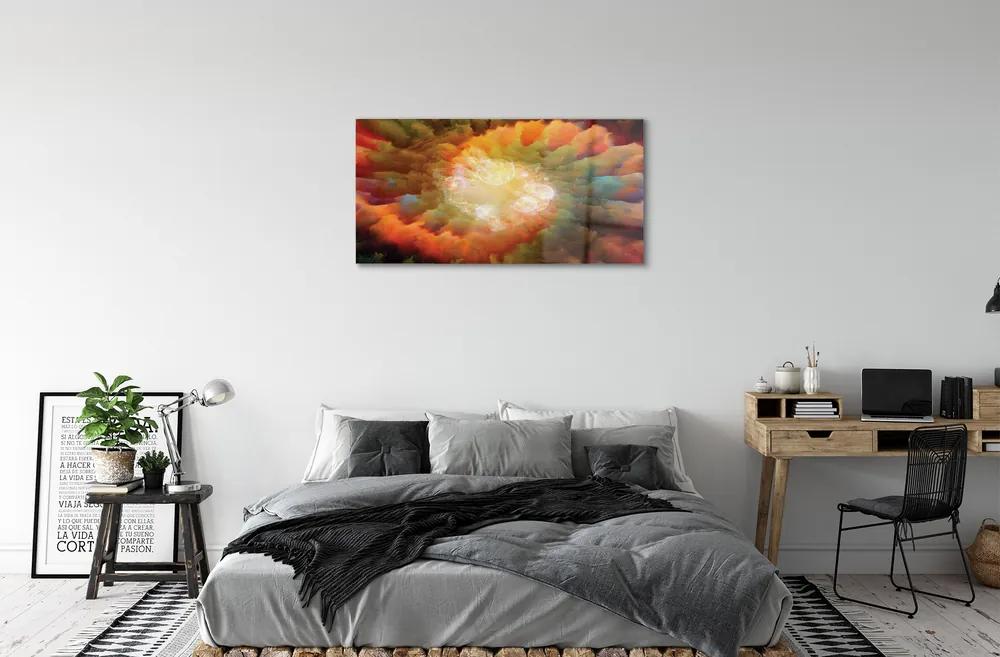 Sklenený obraz Abstraktné fraktálne vzory 140x70 cm