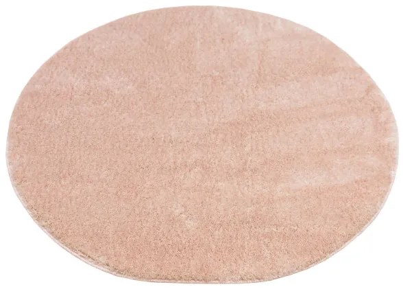 Kúpeľňový koberček Malmo ružový, kruh