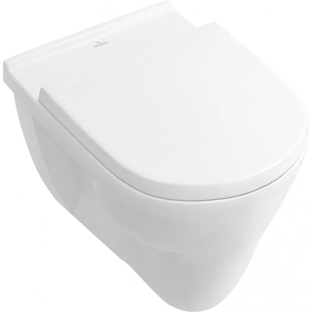 VILLEROY &amp; BOCH O.novo závesné WC s plochým splachovaním, 360 x 560 mm, biela alpská, s povrchom CeramicPlus, 566210R1