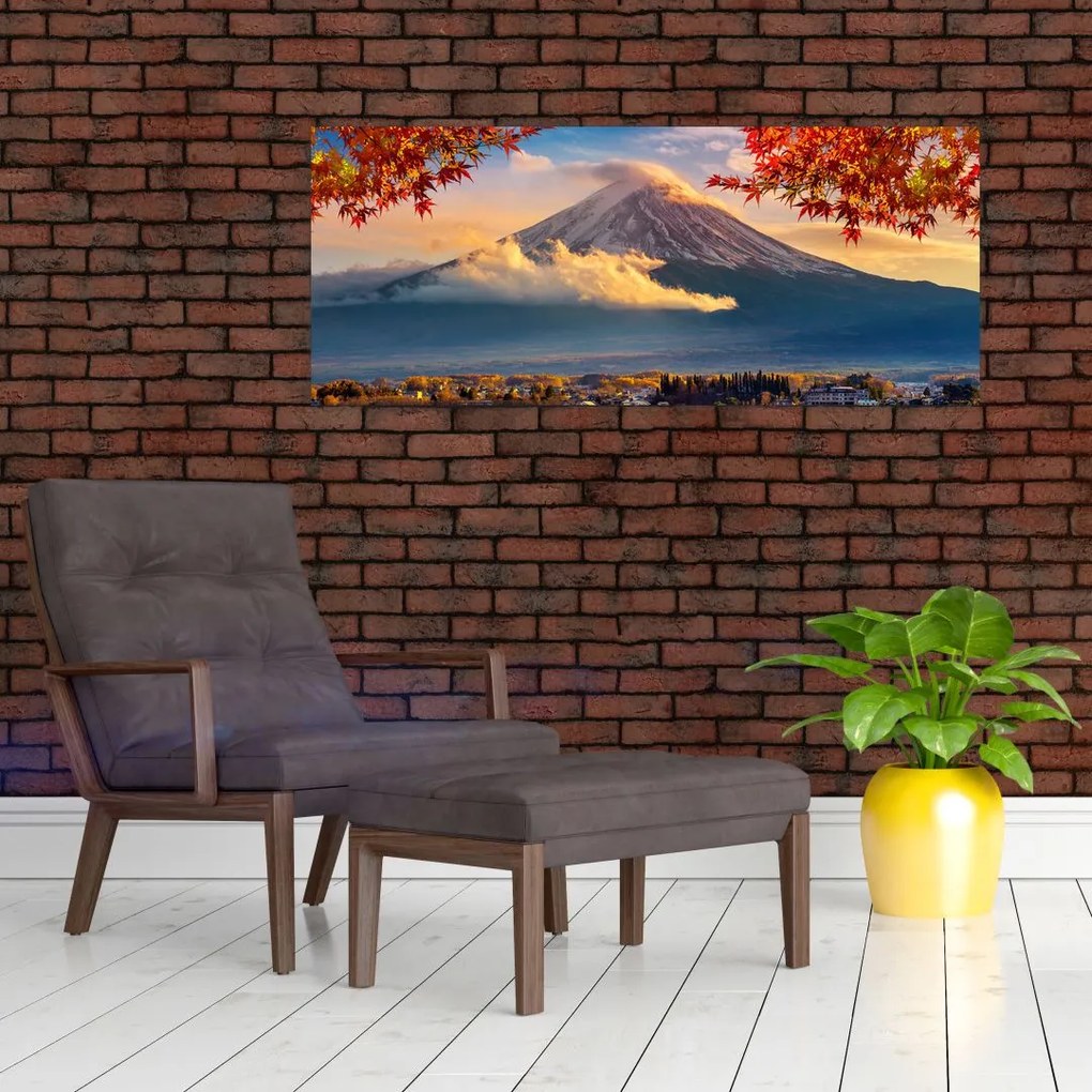 Obraz - Japonsko, Hora Fudži (120x50 cm)
