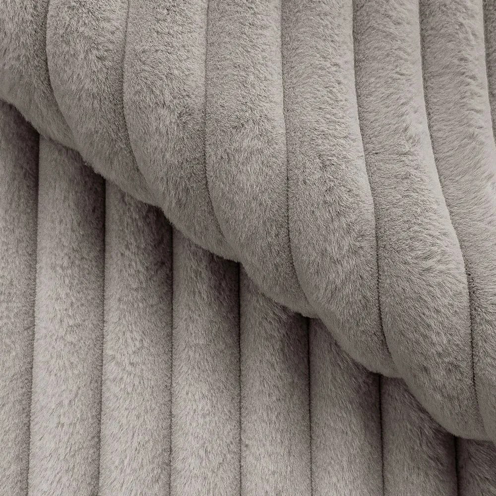 Svetlosivá menčestrová rozkladacia/s úložným priestorom rohová pohovka (ľavý roh) Sarina – Ropez