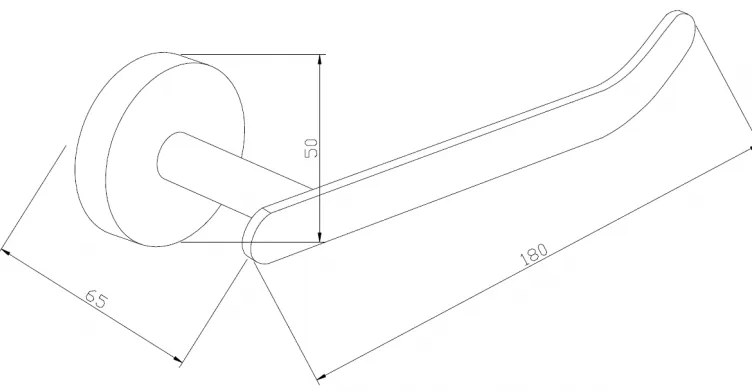 Mexen Loft, držiak na wc papier, čierna matná, 7012633-70