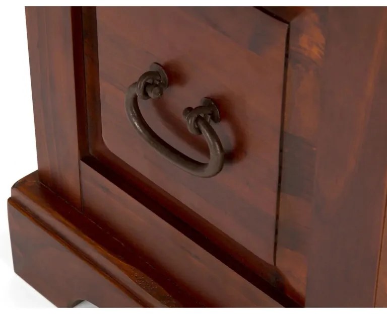 furniture-nabytek.cz - Masívna truhlica Catana z borovicového dreva, lakovaná, hnedá