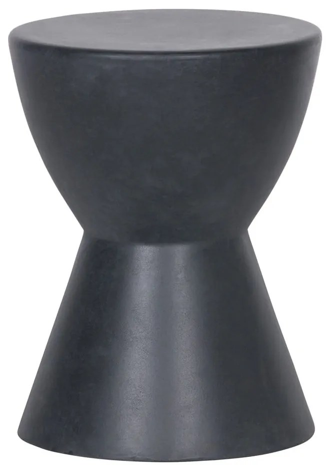 Antracitovosivá stolička vhodná aj do exteriéru WOOOD Dover, ø 35 cm