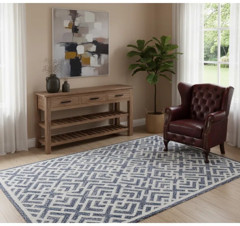 Koberec BOESMAN-III 120x180 cm z pravej vlny a bavlny