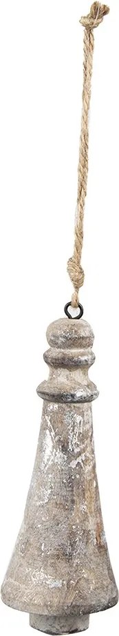 Prírodná drevená antik dekorácia - Ø 6*16 cm