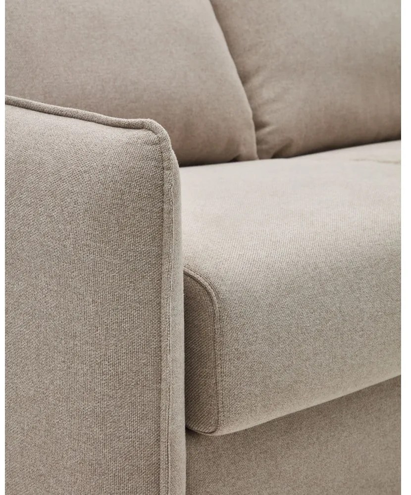 Béžová rozkladacia pohovka 185 cm Carlota – Kave Home